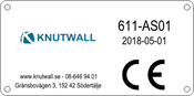 Trykt CE-skilt (din logo)