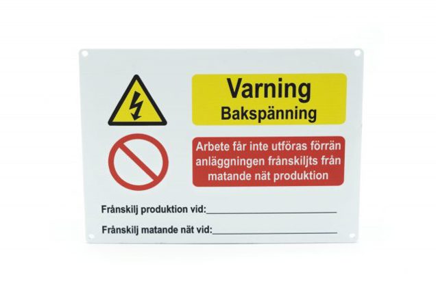 Trykte skilt akrylplast